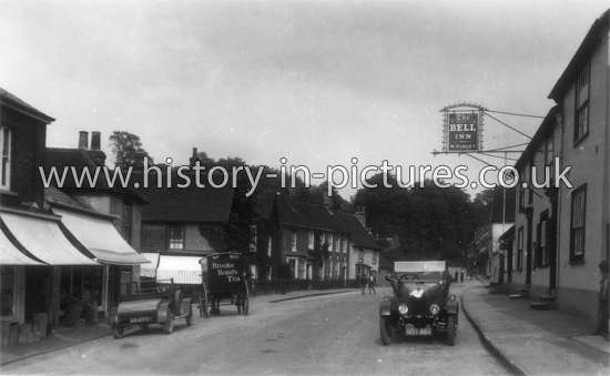 Bell Inn and St James St, Castle Hedingham, Essex. c.1930's